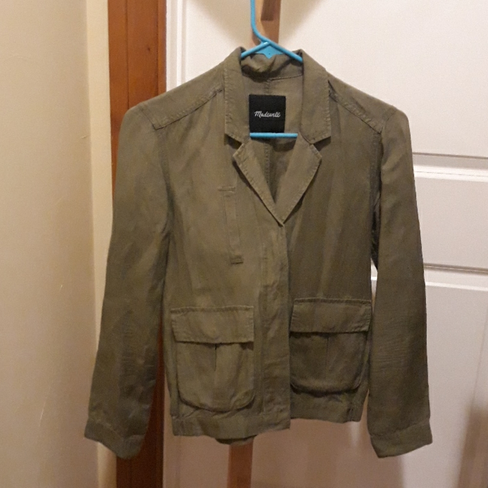 Madewell light weight linen utility shirt